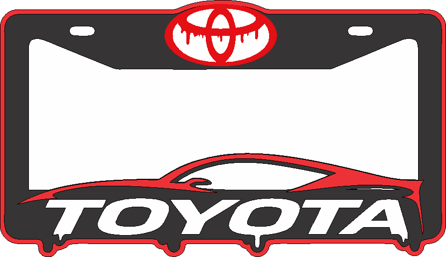Porta placa-TOYOTA