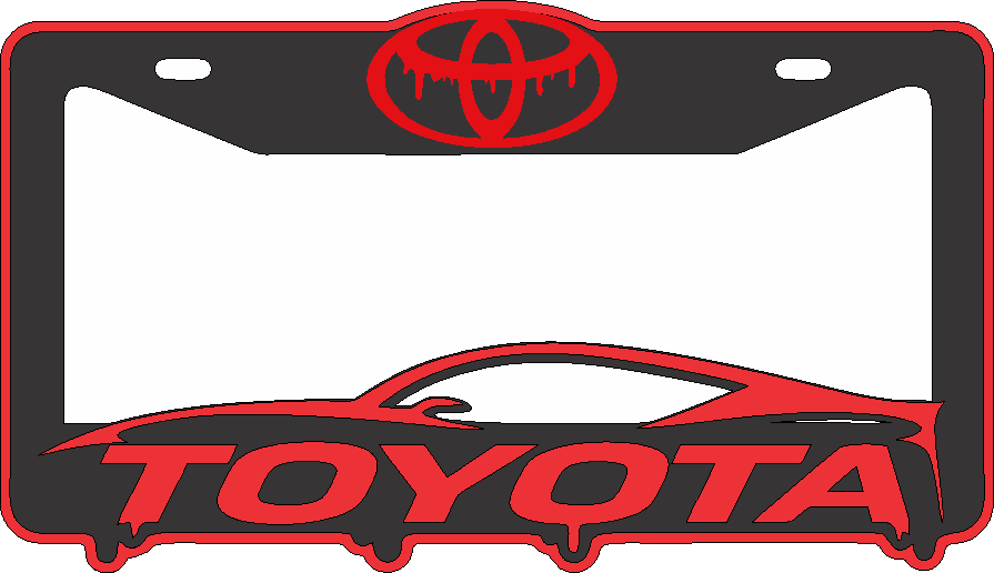 Porta placa-TOYOTA