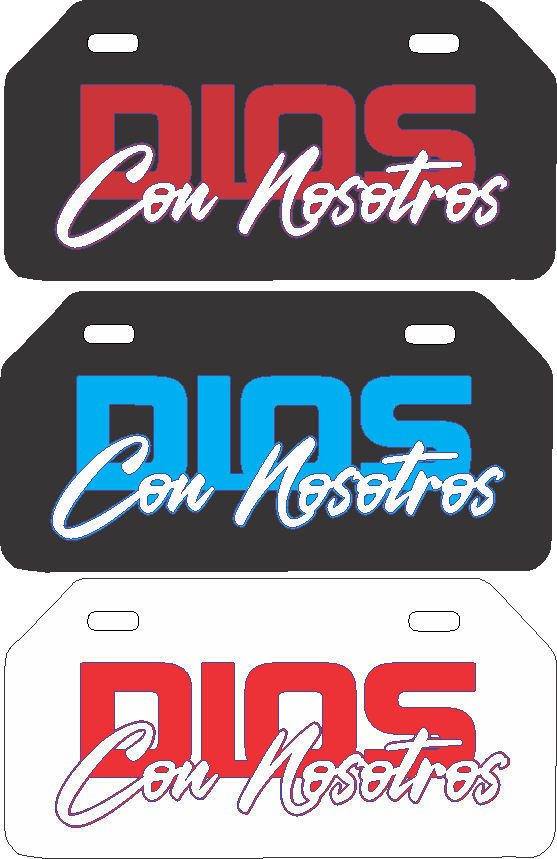 Placa DIOS CON NOSOTROS