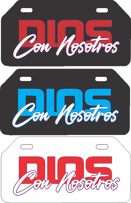 Placa DIOS CON NOSOTROS