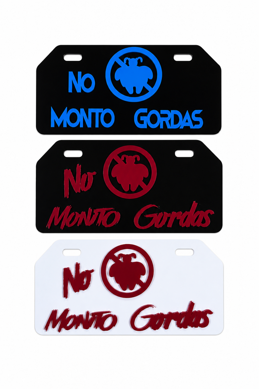 Placa NO GORDA