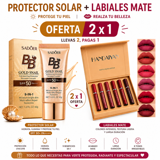 Kit 9 en 1 protector + Set Labiales