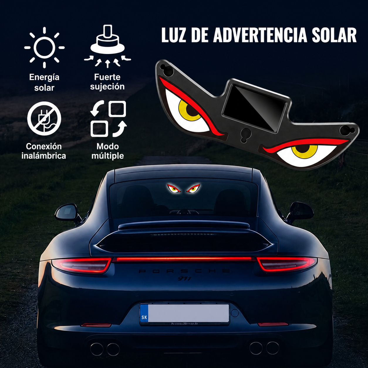 LUZ SOLAR DEM  VEHICULO, MOTOR
