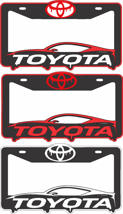 Porta placa-TOYOTA