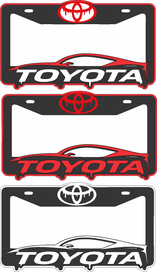 Porta placa-TOYOTA